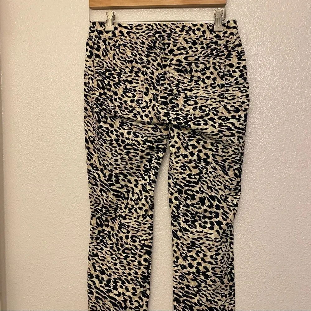 L.E.I. Animal cheetah print Stretch Pull-On Jeggings pants women’s M NEW - Picture 3 of 10